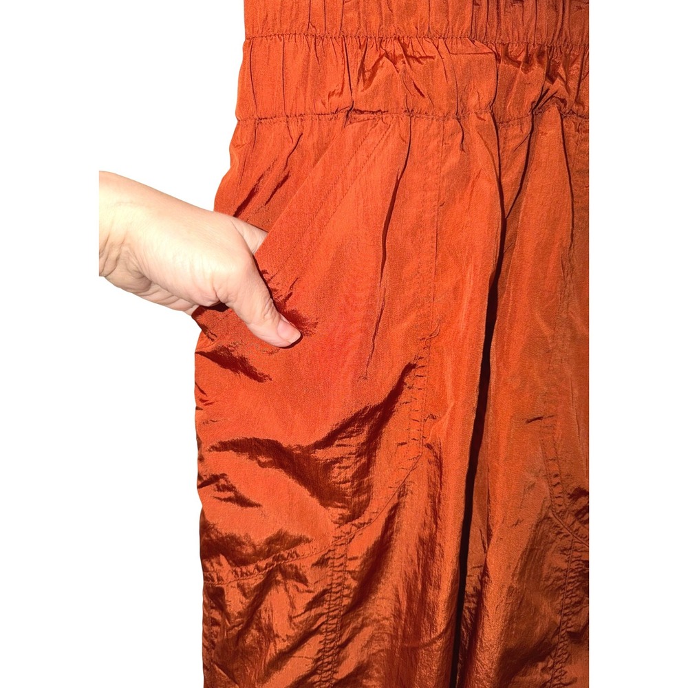 Free People Movement Jogger Womens XS Russet Orange Way Home Paperbag Waist Pant - Picture 5 of 10